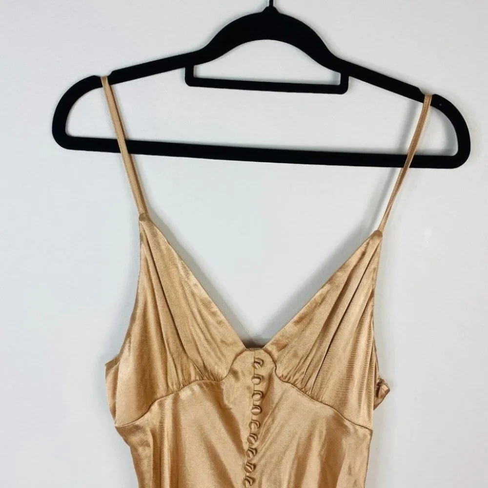 Shona Joy BNWT La Lune Bias Cut Slip Dress Women's Size 12 Desert Rose - Picture 4 of 11